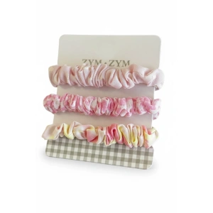 3lü Pembe Renk Simit Toka Set