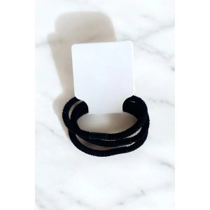 3lü Siyah Renk Lastik Toka