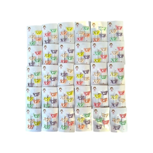 30lu Karışık Kelebek Figürlü Renk Yan Toka Set