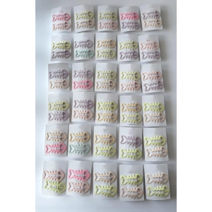 30lu Karışık Renk Balık Figürlü Yan Toka Set