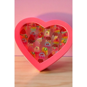 36lı Karışık Renk Dondurma Figürlü Çocuk Yüzük Set