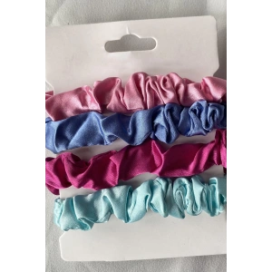 4lu Karışık Renk Saten Simit Toka