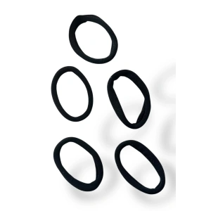 5li Siyah Renk Havlu Toka Set