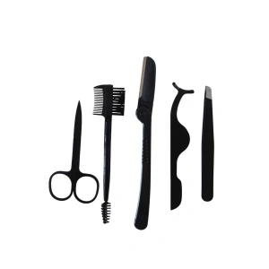 5li Siyah Renk Kaş Bakım Seti