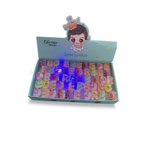 50 Adet Karışık Figürlü Işıklı Yüzük Set