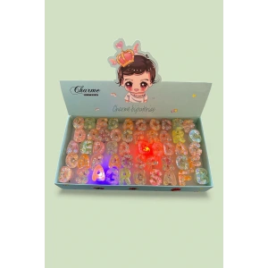 50 Adet Karışık Figürlü Işıklı Yüzük Set