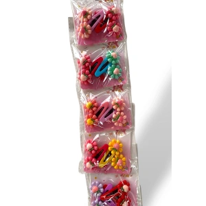 6lı Karışık Renk Karışık Figürlü Yan Toka Set