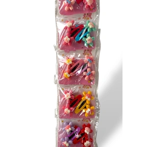 6lı Karışık Renk Karışık Figürlü Yan Toka Set