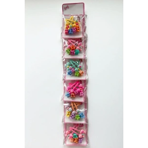 6lı Karışık Renk Karışık Figürlü Yan Toka Ve Mandal Toka Set