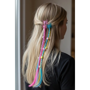 6lı Karışık Renk Kelebek Ve Yıldız Figürlü Çocuk Mini Mandal Toka Set