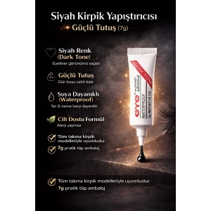 Siyah Renk Profesyonel Kirpik Yapıştırıcısı