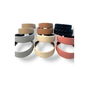 12´li Karışık Renk Taşlı Taç Set