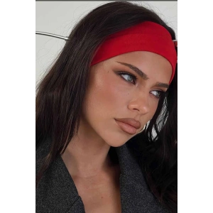 Kırmızı Renk Geniş Saç Bandı