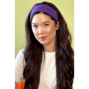 Mor Renk Geniş Saç Bandı