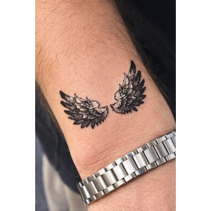 Geçici Kanat Figürlü Dövme Tatto