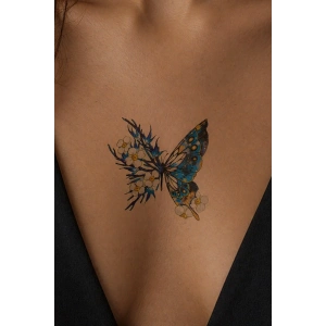 Geçici Kelebek Figürlü Dövme Tattoo