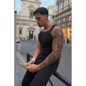 Karışık Figürlü 12 Saat Sonra Kararan Geçici Kol Dövme Tattoo