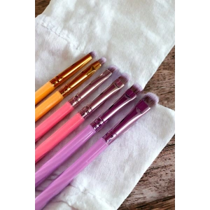 6´lı Karışık Renk Makyaj Fırça Seti