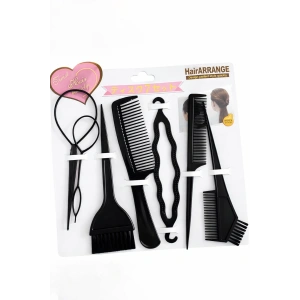 7 Parça Saç Şekillendirici Tarak,Boya Fırçası Ve Aparat Set
