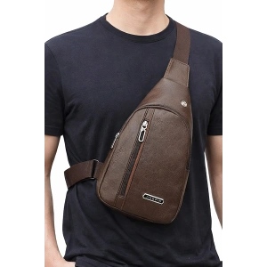 Acı Kahve Renk Erkek Omuz Çantası