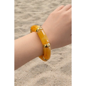 Açık Kahve Renk Boncuklu Bileklik