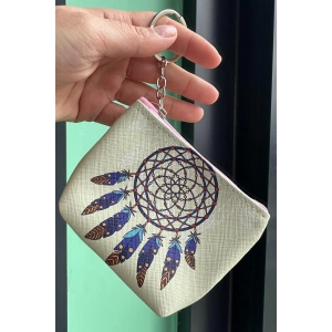 Açık Yeşil Renk Rüya Kapanı Figürlü Anahtarlık /Cüzdan