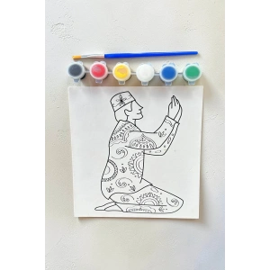 Adam Desenli Boyama Seti