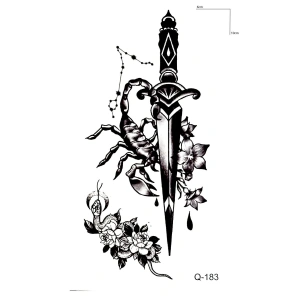 Akrep Ve Yılan Mini Geçici Dövme Tattoo