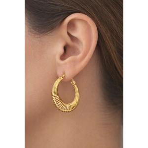 Altın Renk 14K Altın Kaplama Halka Xuping Küpe (Çift)