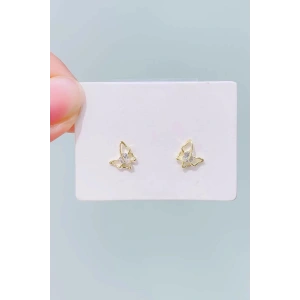 Altın Renk 14K Altın Kaplama Kelebek  Xuping Küpe (Çift)