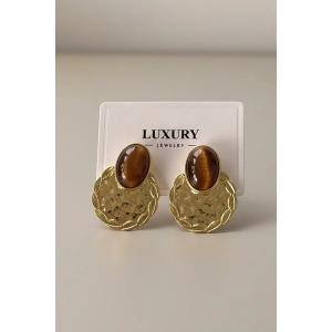 Altın Renk 14K Altın Kaplama Küpe (Çift)