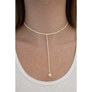 Altın Renk 14K Altın Kaplama Vip Choker Kolye