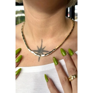 Altın Renk 14K Altın Kaplama VİP Kolye