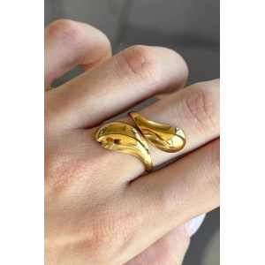 Altın Renk  Ayarlanabilir Çelik Yüzük