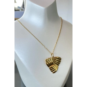 Altın Renk Çelik Kolye