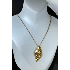 Altın Renk Çelik Kolye