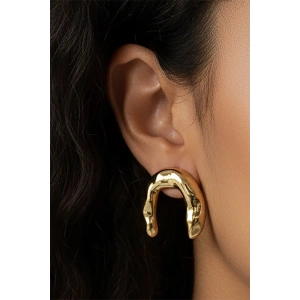 Altın Renk Çelik Küpe (Çift)