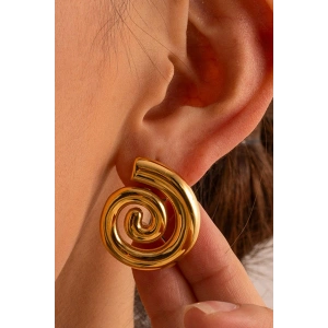 Altın Renk Çelik Küpe (Çift)