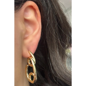 Altın Renk Çelik Küpe (Çift)