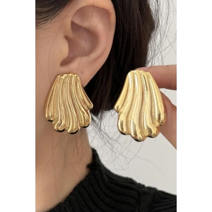 Altın Renk Çelik Küpe (Çift)