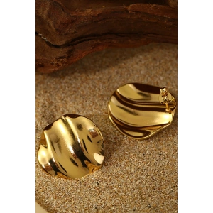 Altın Renk Çelik Küpe (Çift)