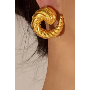 Altın Renk Çelik Küpe (Çift)