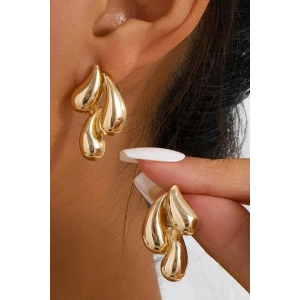 Altın Renk Çelik Küpe (Çift)