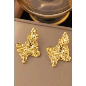 Altın Renk Çelik Küpe (Çift)