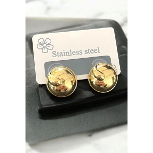 Altın Renk Çelik Küpe (Çift)