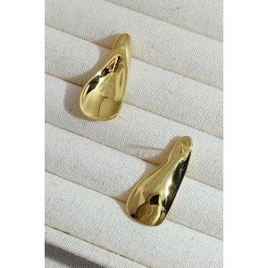 Altın Renk Çelik Küpe (Çift)