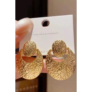 Altın Renk Çelik Küpe (Çift)