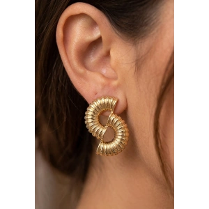 Altın Renk Çelik Küpe (Çift)