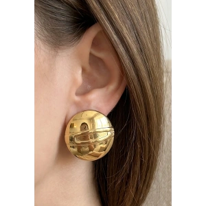 Altın Renk Çelik Küpe (Çift)