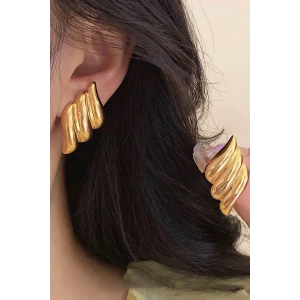 Altın Renk Çelik Küpe (Çift)